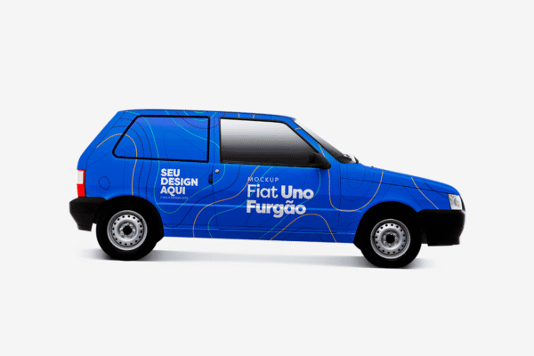 Mockup Fiat Uno Furgão