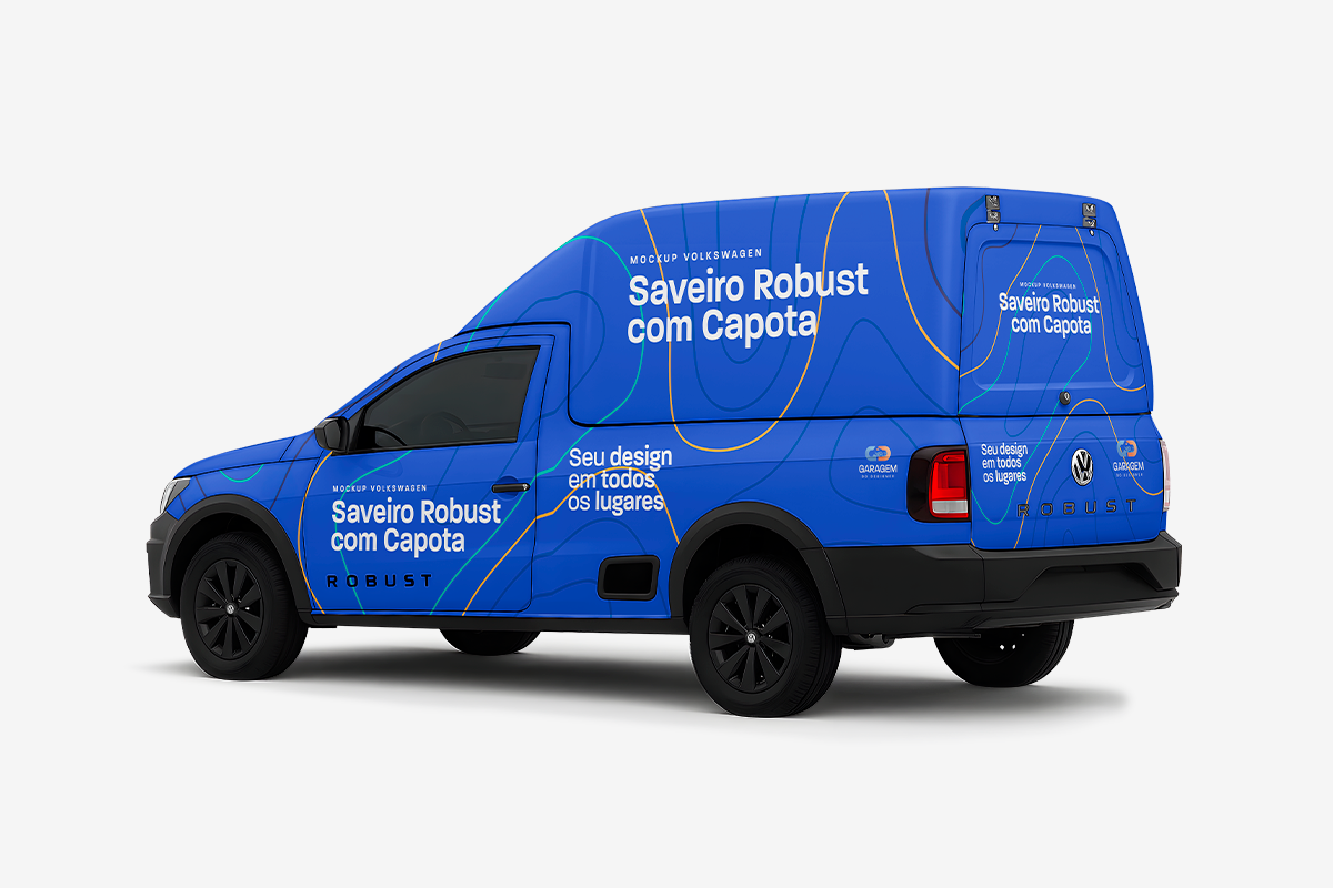 Mockup Volkswagen Saveiro com capota de Fibra - Imagem 3