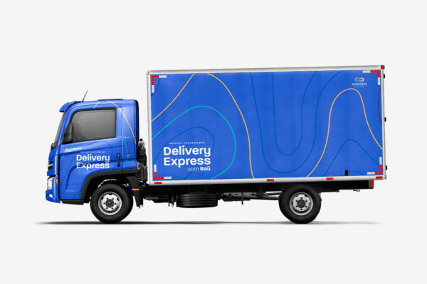 Mockup Volkswagen Delivery Express Baú