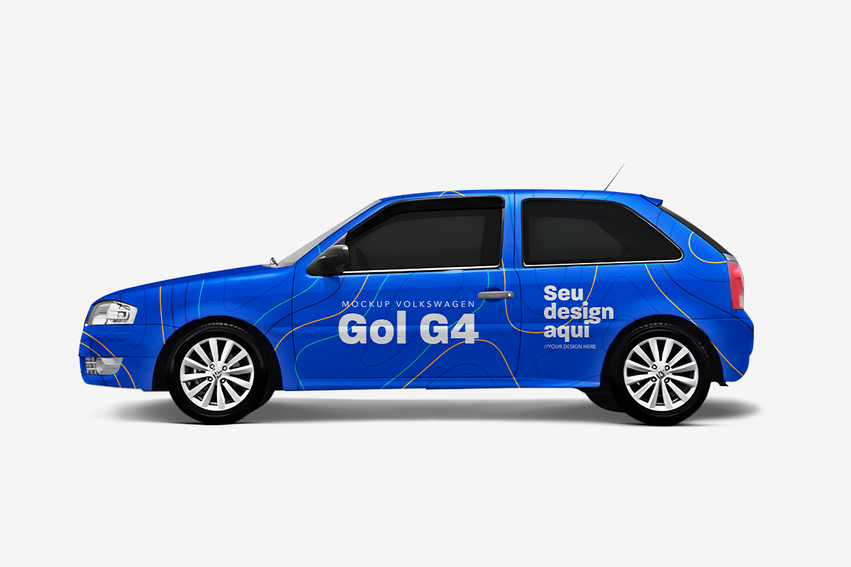 Mockup Volkswagen Gol G4 (duas portas)